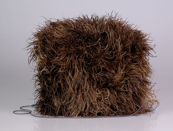 Muff, Feathers, silk, American 
