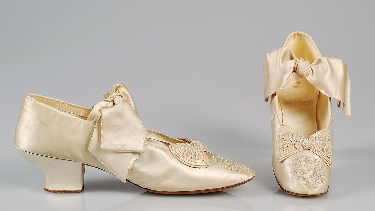 Evening shoes, G.L. &amp; Company, Silk, French 