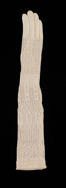 Evening gloves, Silk, German 