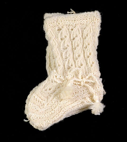 Bootees, Wool, silk, American 