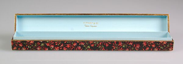 Fan, Possibly Tiffany &amp; Co. (American, New York, NY, 1837–present), Wood, silk, metal, paper, French