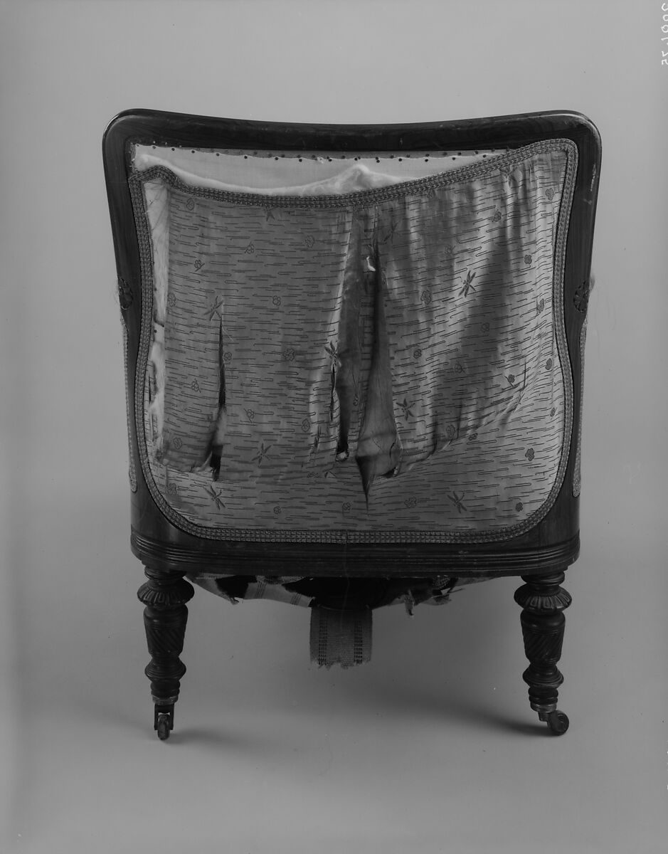 Armchair, Herter Brothers (German, active New York, 1864–1906), Rosewood and silk, American