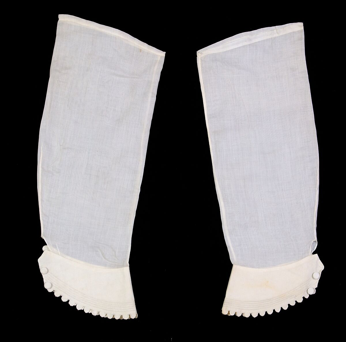 Undersleeves, Linen, American 