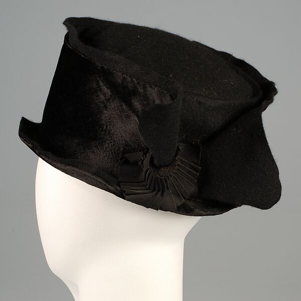 Toque, De Lier Importer, Silk, wool, hair, American