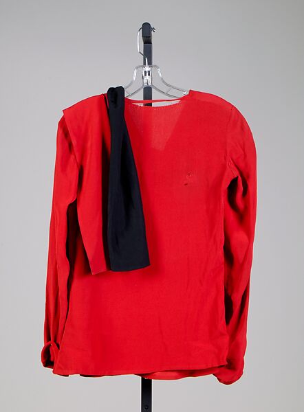 Evening blouse, Attributed to Elsa Schiaparelli (Italian, 1890–1973), Silk, French