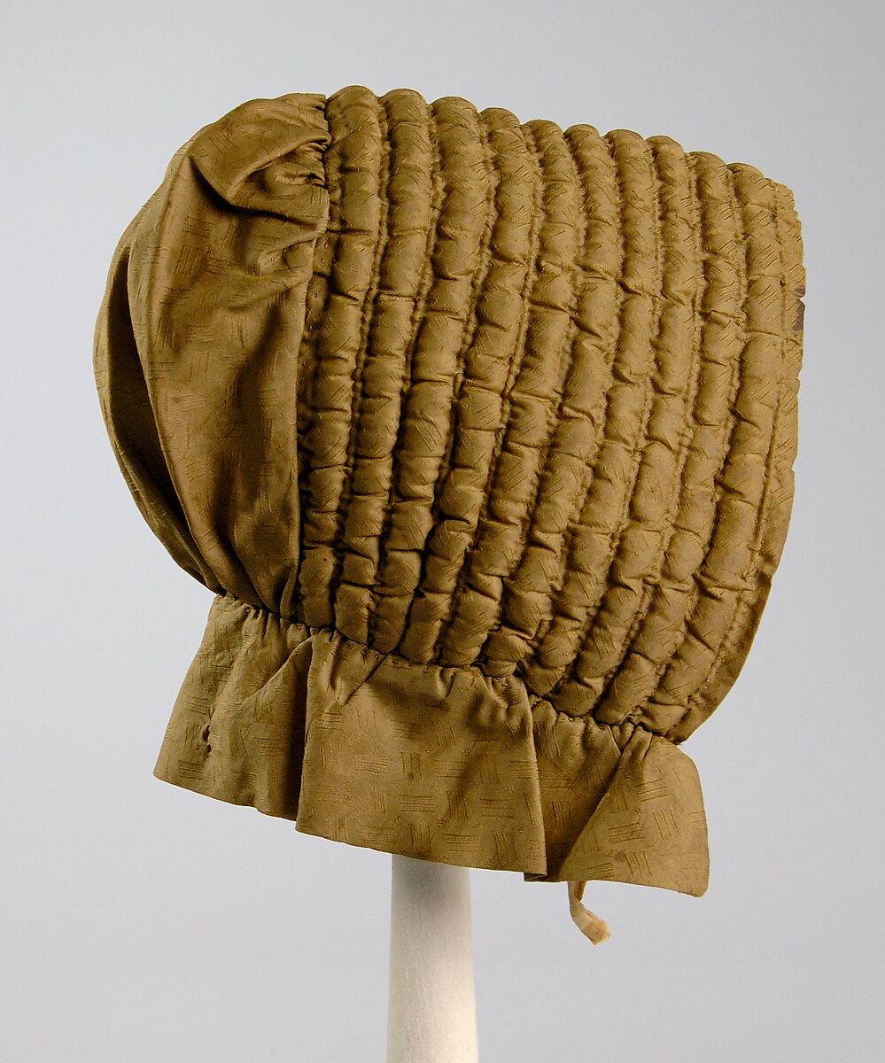 Bonnet, Silk, American 