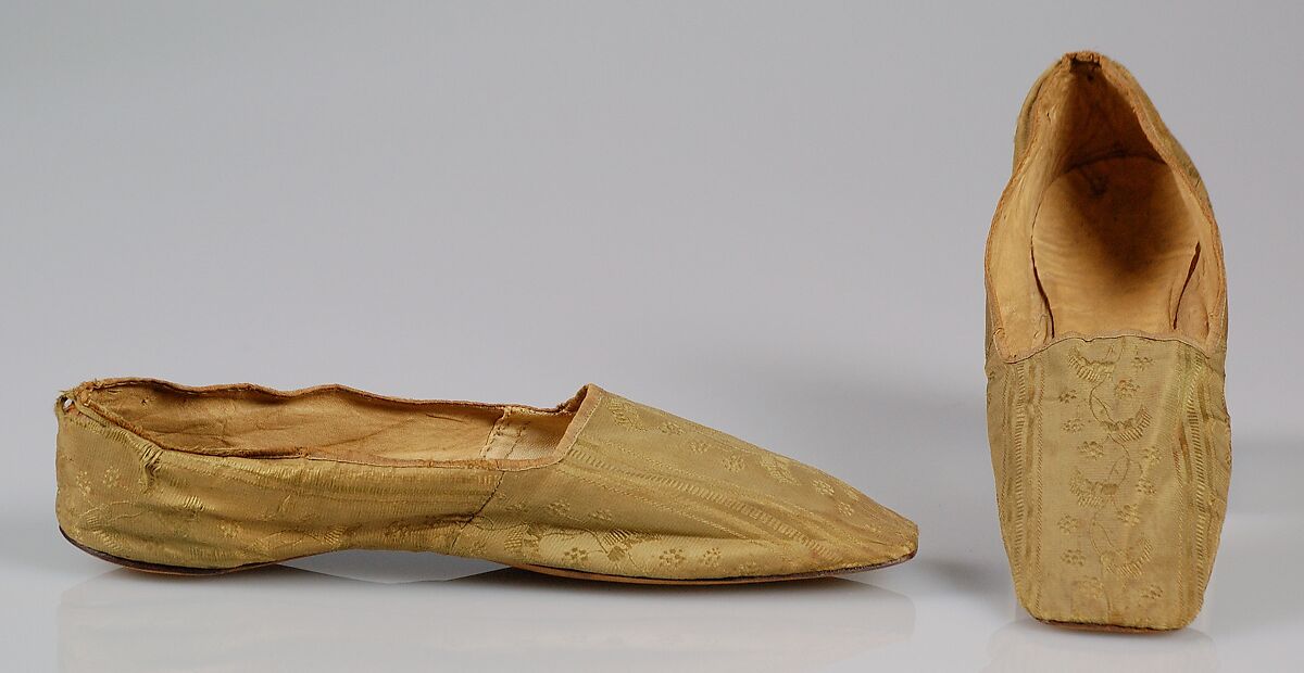 Slippers, Silk, American 