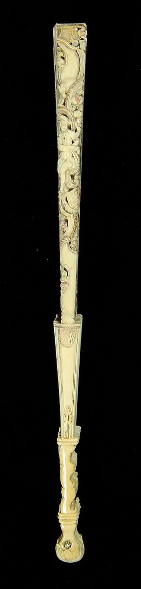 Fan, Ivory, paper, European