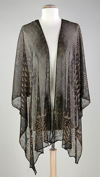 Evening stole, Cotton, metallic, Egyptian 