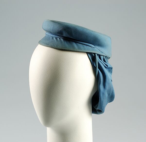 Hat, Sally Victor (American, 1905–1977), rayon, American 