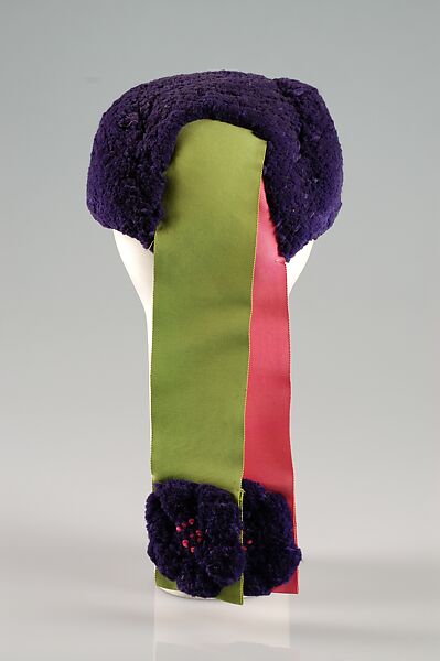 Hat, Sally Victor (American, 1905–1977), Wool, silk, American