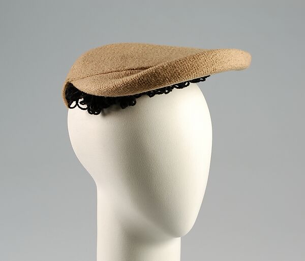 Hat, Sally Victor (American, 1905–1977), Wool, American 