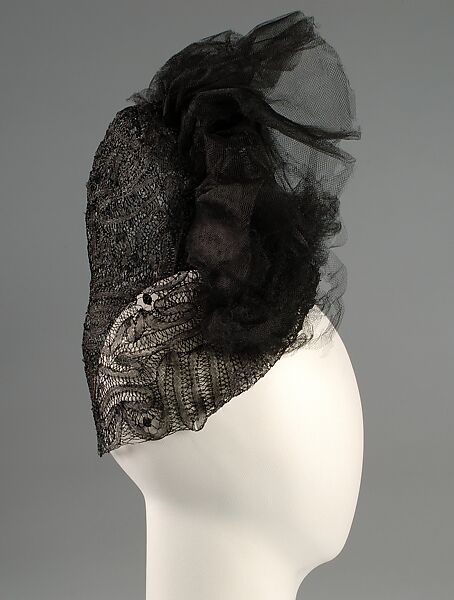 Evening hat, Sally Victor (American, 1905–1977), Horsehair, silk, American