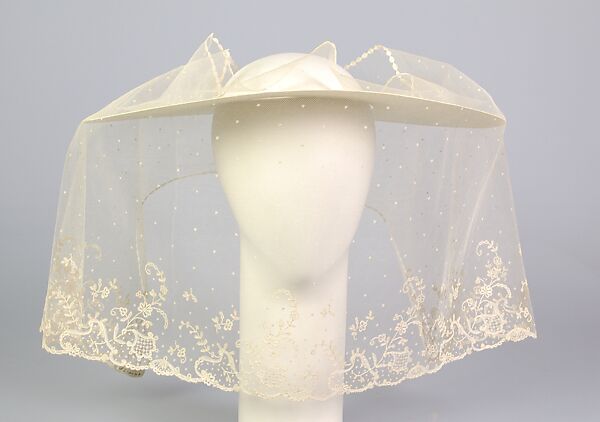 Veil, Silk, linen, Belgian 