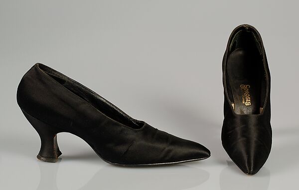 Evening pumps, A.E. Little &amp; Co. (American, Lynn, Massachusetts 1898–1934), Silk, American 