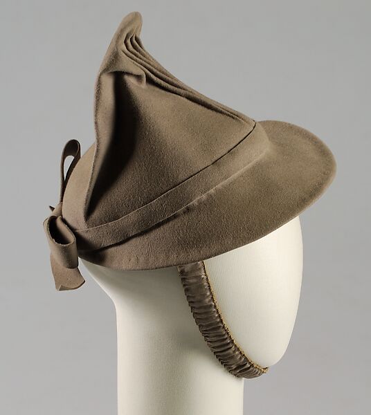 Hat, G. Howard Hodge (American), Wool, American 