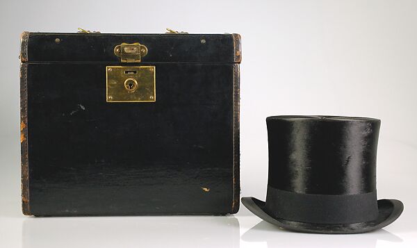 Hatbox, Leather, American 