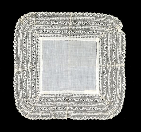 Handkerchief, Cotton, linen, American 