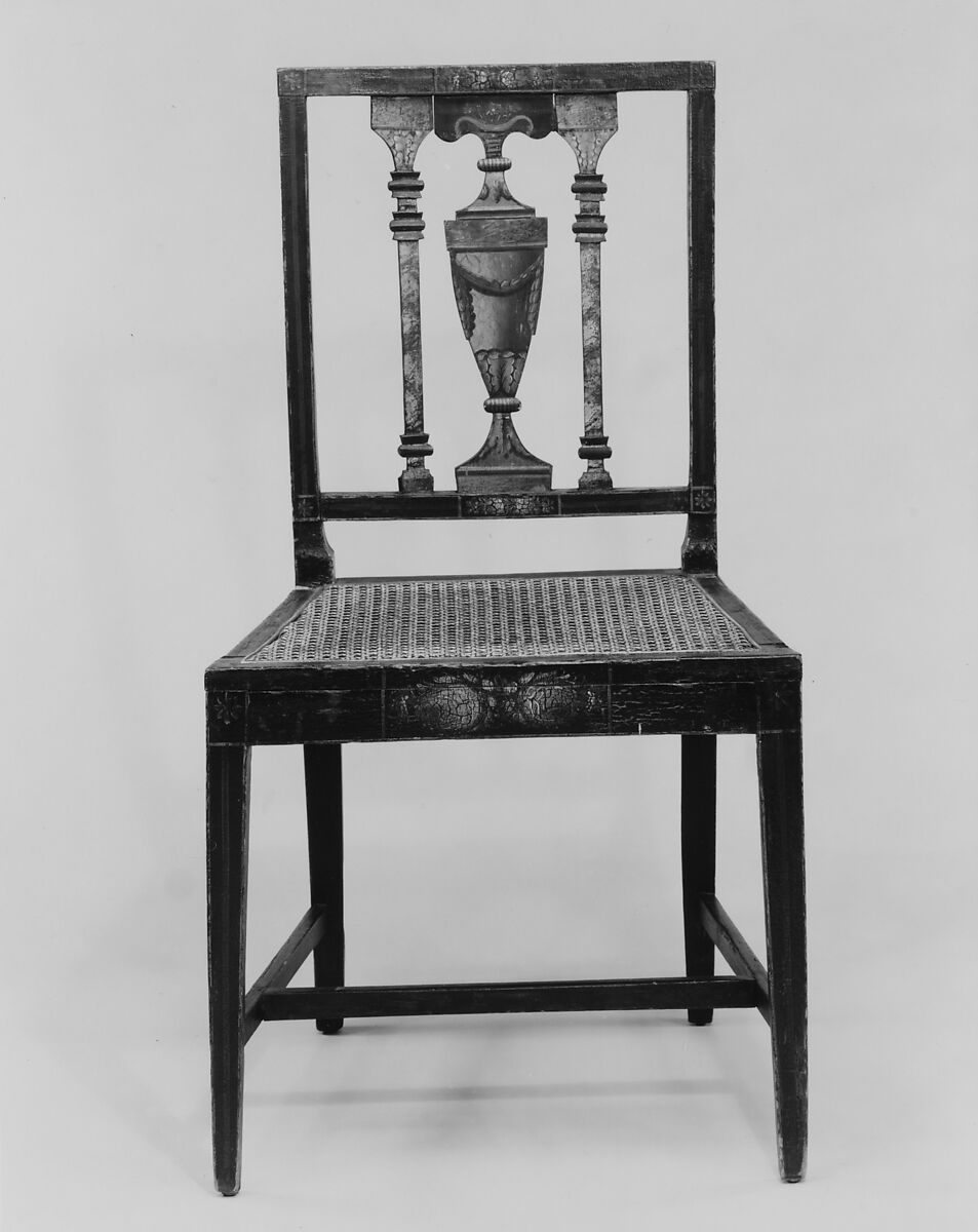 Side Chair, Attributed to John Seymour (active ca. 1794–1816), Mahogany, tulip poplar, American 