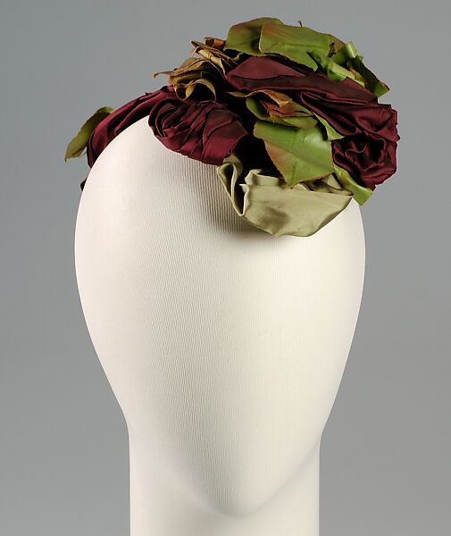 Cocktail hat, Bergdorf Goodman (American, founded 1899), Silk, synthetic , American 