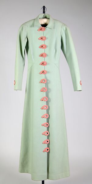 Evening coat, Schiaparelli (French, founded 1927), Wool, silk, French 