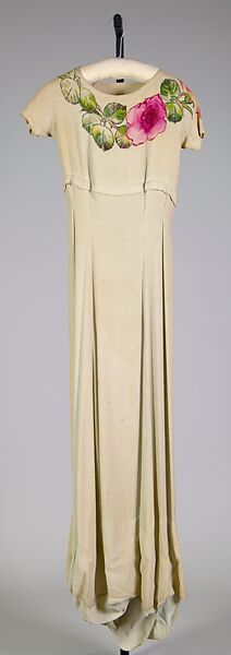 Evening dress, Schiaparelli (French, founded 1927), rayon, French 
