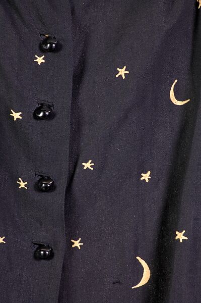 Blouse, Schiaparelli (French, founded 1927), Wool, ceramic, French