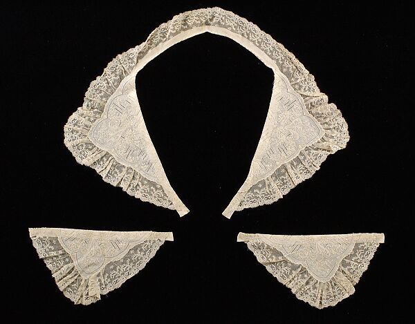 Accessory set, Linen, cotton, French