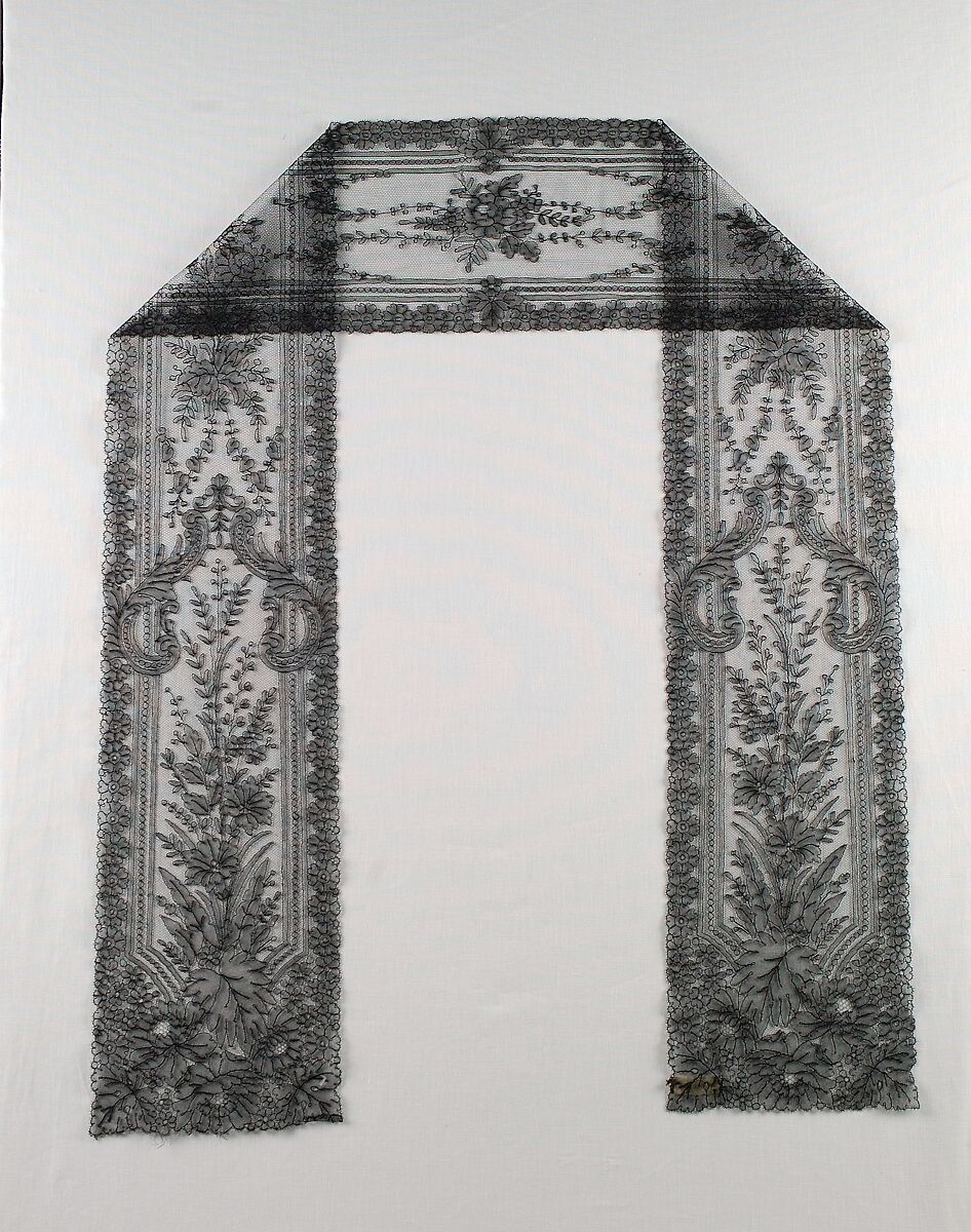 Lappet, Silk, French 