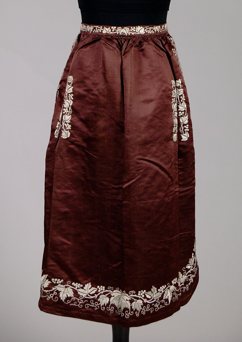 Apron, Silk, American 