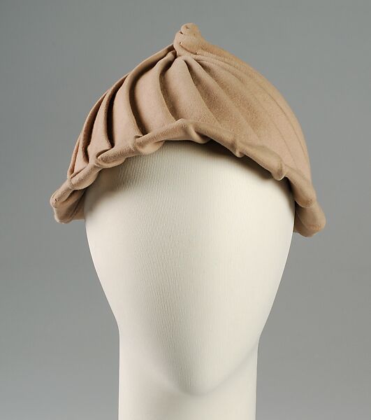 Cloche, Sally Victor (American, 1905–1977), Wool, American 