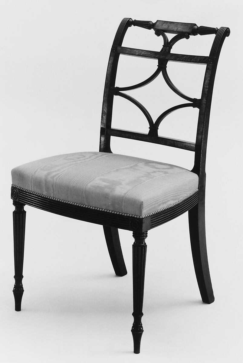 Side Chair, Attributed to Thomas Seymour (1771–1848), Mahogany, birch veneer, birch, tulip poplar, American