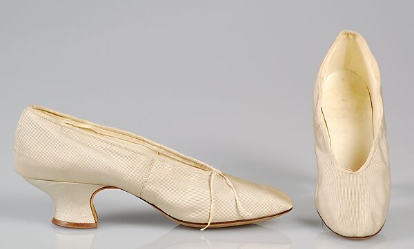 Wedding slippers, Stern Brothers (American, founded New York, 1867), Silk, American 