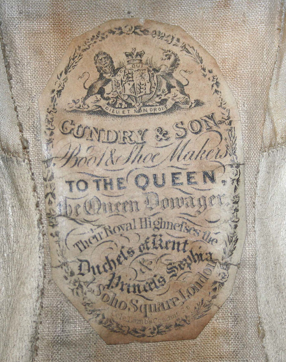 Evening slippers, Gundry &amp; Sons, Silk, British