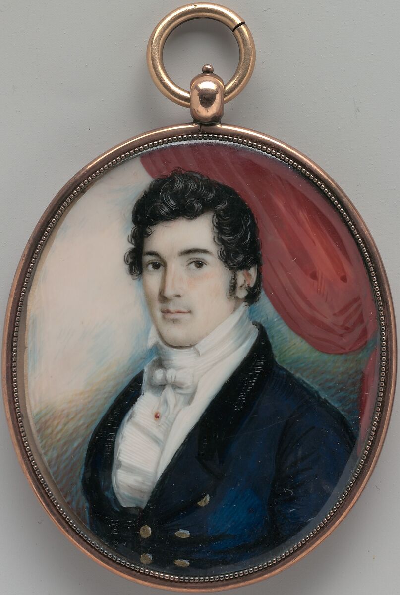 Stephen Thorn, George Augustus Baker Sr. (Strasbourg 1760–1847 New York), Watercolor on ivory, American 