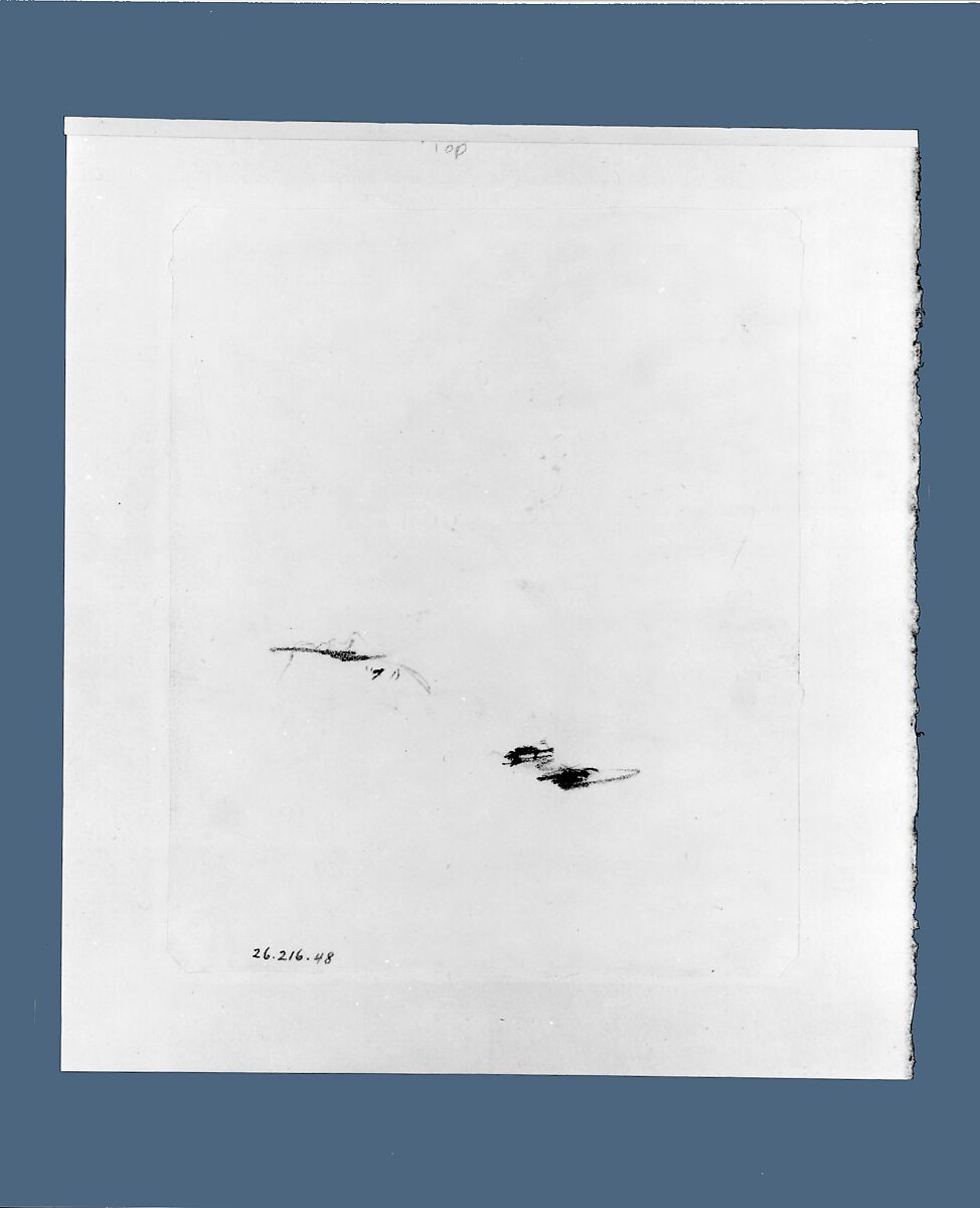 Profile (from McGuire Scrapbook), Shepard Alonzo Mount (1804–1868), Graphite on off-white wove paper, American