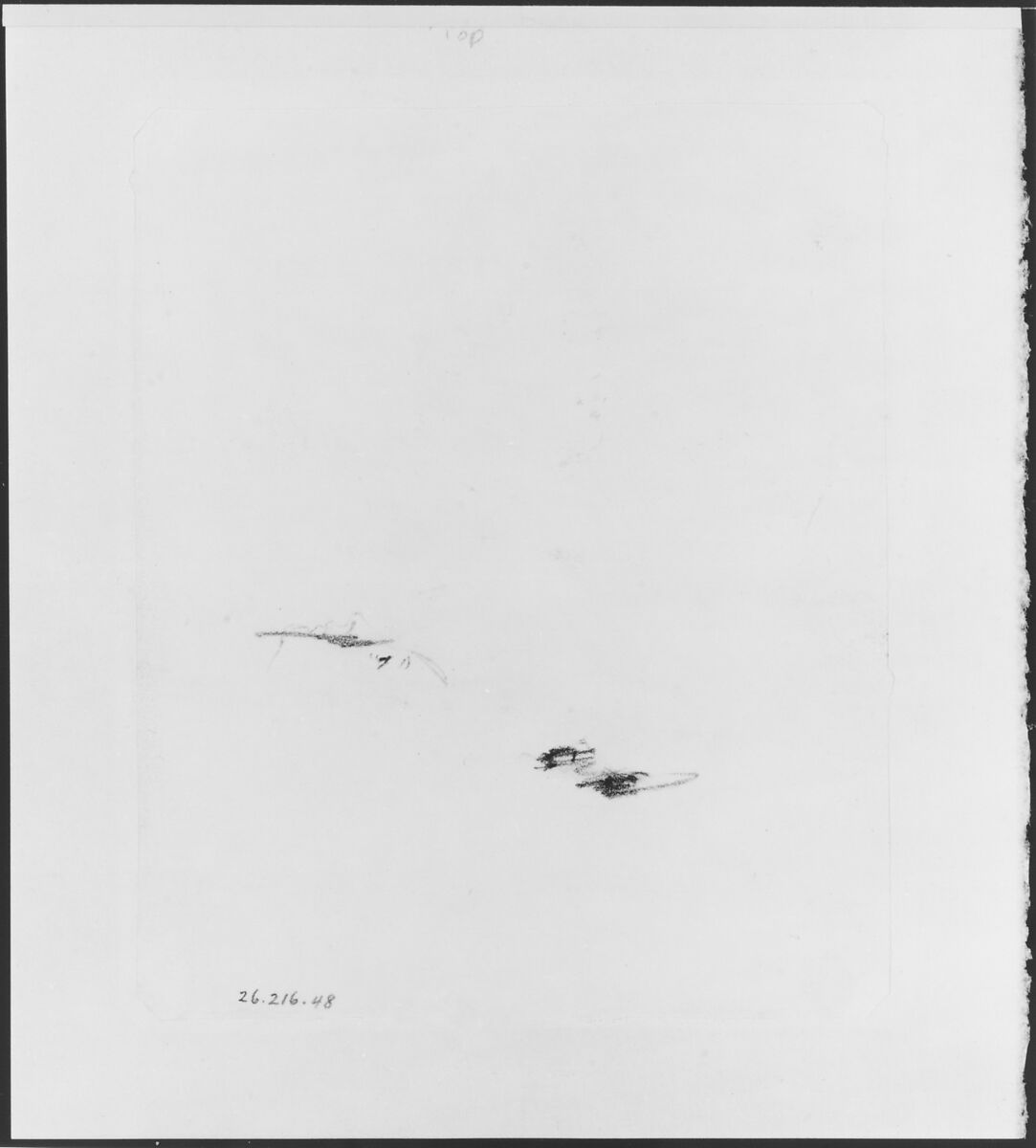 Profile (from McGuire Scrapbook), Shepard Alonzo Mount (1804–1868), Graphite on off-white wove paper, American 