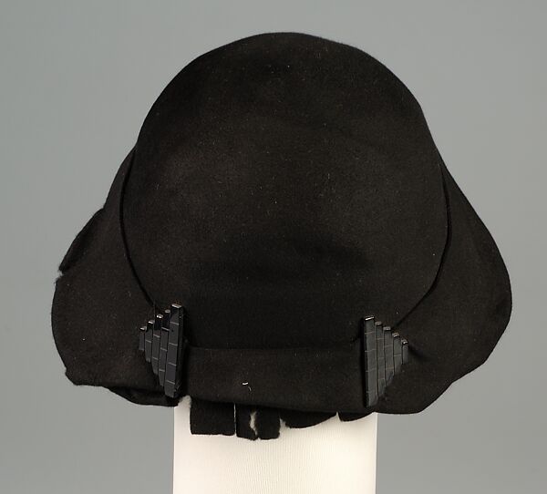 Cloche, Suzanne Talbot, Wool, plastic, French