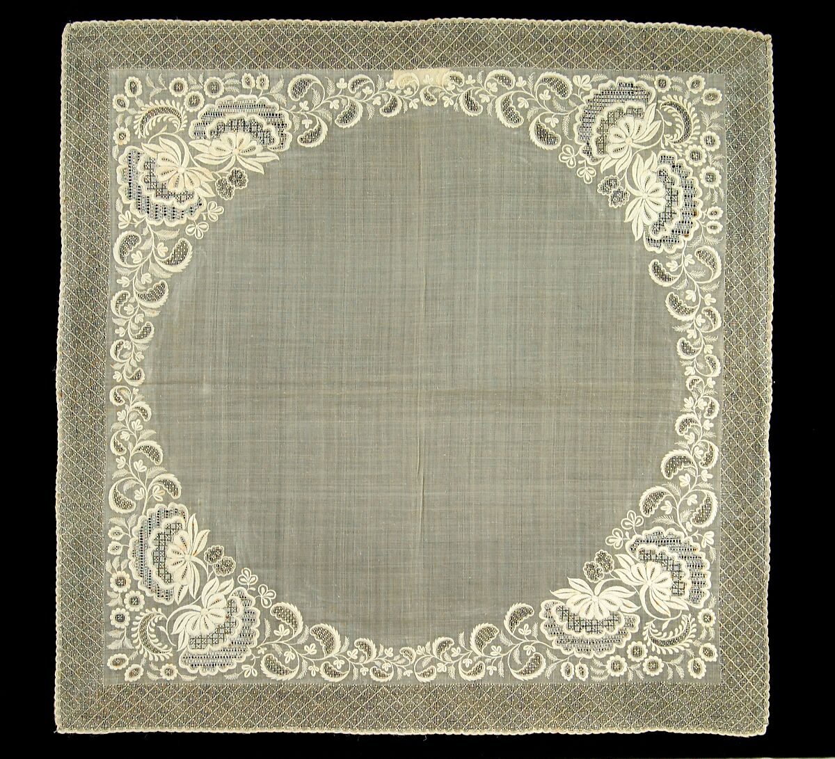 Handkerchief, Vegetable fiber, probably Philippine 