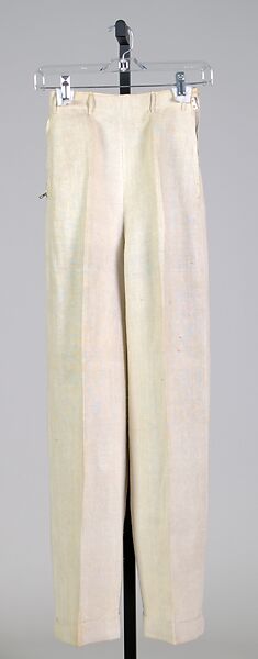 Suit, Schiaparelli (French, founded 1927), Linen, French