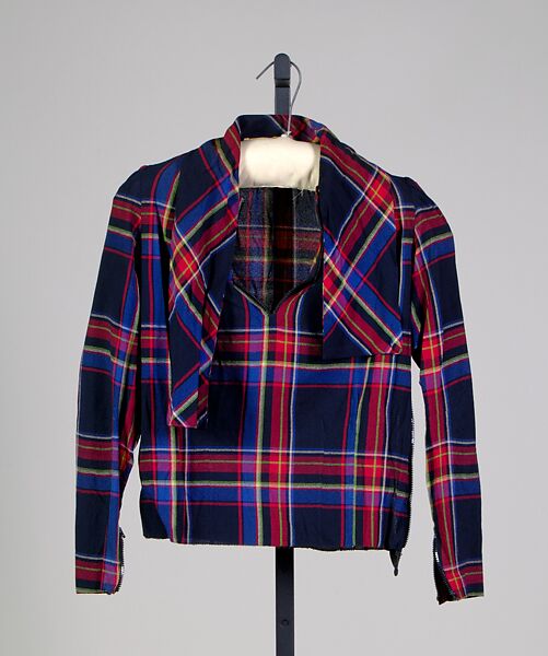 Blouse, Schiaparelli (French, founded 1927), wool, plastic (cellulose nitrate), French 