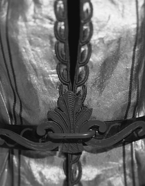 Evening vest, Schiaparelli (French, founded 1927), Silk, metallic, French