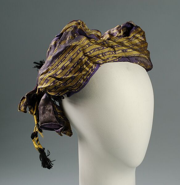 Dinner hat, Germaine Vittu (American), Silk, American 