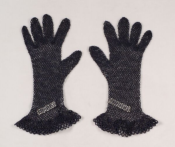 Cocktail gloves, Silk , American 
