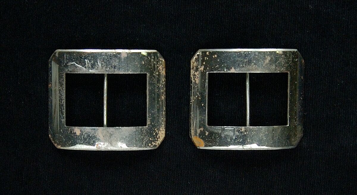 Shoe buckles, Metal, American 