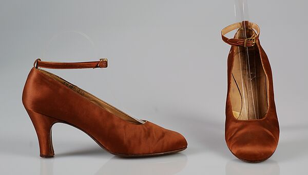 Evening shoes, Silk, American 