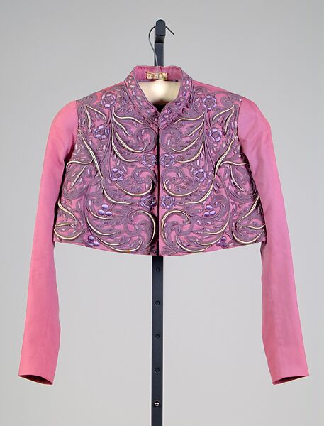 Evening jacket, Schiaparelli (French, founded 1927), Wool, silk, French 
