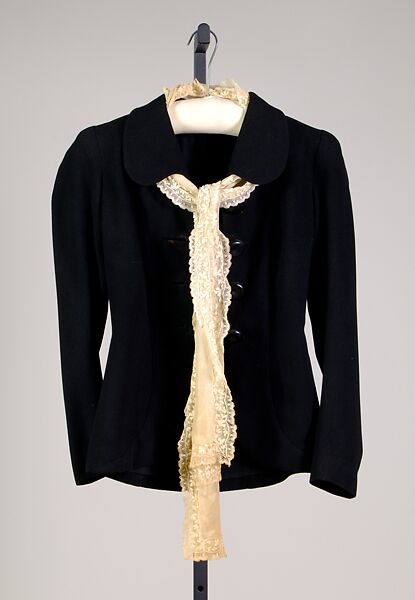 Jacket, Schiaparelli (French, founded 1927), wool, cotton, French 