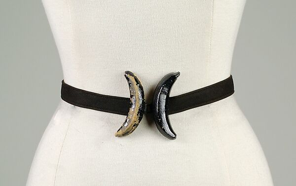 Belt, Schiaparelli (French, founded 1927), Leather, French 