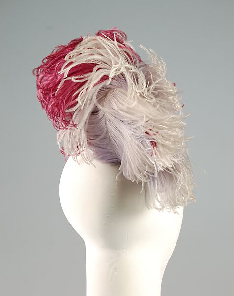 Evening headdress, Feathers, American or European